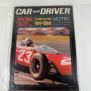 Car And Driver January 1964 Magazine The Battle Of Ford Vs Chevy & Racing - Picture 1 of 9