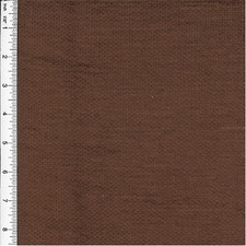 Cotton Chenille Basket-Weave Brown Home Decorating Fabric, Fabric By The Yard