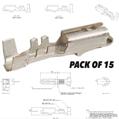 APTIV Delphi Metri-Pack 280 Series Female Terminal w/ 10-12 GA (Pack of 15) - Image 1 of 4