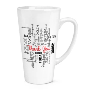 Thank You Languages 17oz Large Latte Mug Cup Best Favourite - Picture 1 of 1