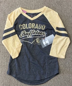 Colorado Buffalos Youth Girls Long Tee Size S - Picture 1 of 4