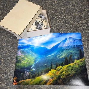 Schönes Bergtal Puzzle - Bild 1 von 1