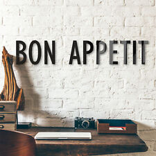 Acrylbuchstaben Bon Appetit DEKOELEMENT Wohnaccessoires Wanddeko schwarz