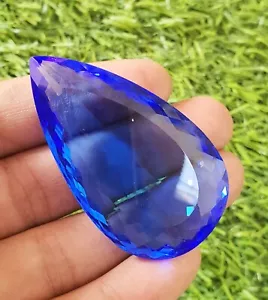168.10 Ct Flawless Neon Blue Paraiba Apatite Pear Cut AAA Quality Loose Gemstone - Picture 1 of 8