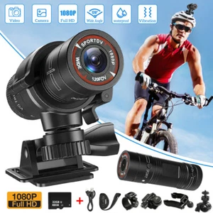 Mini HD 1080P Sports Camera DVR Motor Bike Motor Cycle Action Helmet Cam DV - Picture 1 of 15
