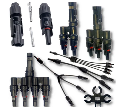 TME GERMANY Y T Solarstecker Solar Verteiler PV Solarkabel Buchse Kupplung passend MC4 Kabel