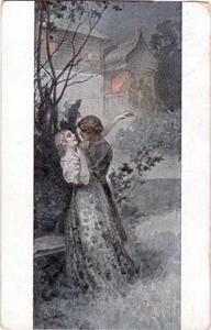 1910 RUSIA С. Соломко S. SOLOMKO R No.1003 СВИДАНИЕ - PC a color de reunión - Imagen 1 de 2