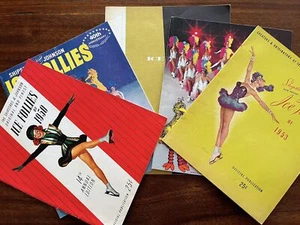 VINTAGE LOT OF 5 SHIPSTADS & JOHNSON ICE FOLLIES PROGRAMS - 1950 - 1953 - 1955 - Picture 1 of 6
