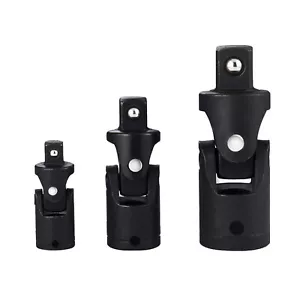 1/4 3/8 1/2inch Drive Swivel Impact Universal Joint Socket Set Adapter Tool Kit - Picture 1 of 12