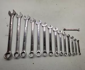 CRAFTSMAN Tools SAE Combination Wrench Set - 1/4" to 1-1/6” Vintage Made in USA - Picture 1 of 8