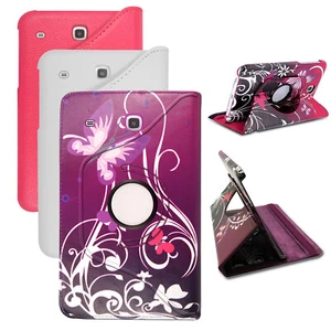 Case for Samsung Galaxy Tab E 9.6 2015 SM-T560 T561 Leather Flip 360 Stand Cover - Picture 1 of 4