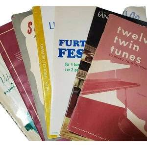 Piano Sheet Music Lot of 7  Variety Bundle How To Play Lessons Ephemera Vintage  - Picture 1 of 11
