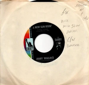 Jerry Wallace:A new sun risin'/This one's on the house:US Liberty:1967 - Picture 1 of 2