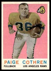 1959 Topps Paige Cothren Los Angeles Rams #28 - Imagen 1 de 2