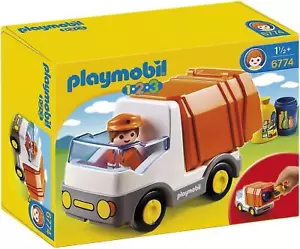 Camión de reciclaje Playmobil 123 con función de clasificación habilidades motoras para bebé niño pequeño - Imagen 1 de 1