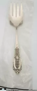 Wallace Rose Point Sterling Silver Salad Serving Fork 9" *BRAND NEW* - Picture 1 of 1