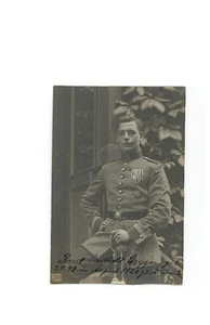 Ansichtskarte Foto Soldat Säbel Eisernes Kreuz Paul Berthold Mittweida 1920/26 - Picture 1 of 1
