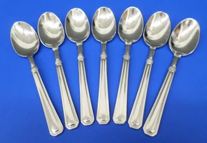 7 - Pfaltzgraff PROVIDENCE All Glossy 18/8 Stainless Flatware 6" TEASPOONS - Picture 1 of 8