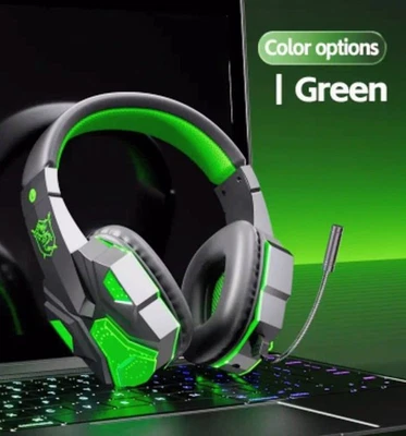 Wireless Gaming Headset 2,0 GHz Abnehmbares Over Ear Mikrofon für PS5, PS4, PC - Bild 1 von 3