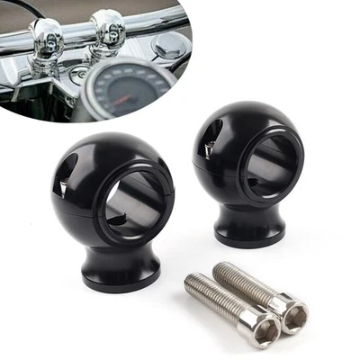 32mm 1.25'' Fette Lenkererhöhung Klemme Schwarz für Harley Touring Road King - Image 1 of 4
