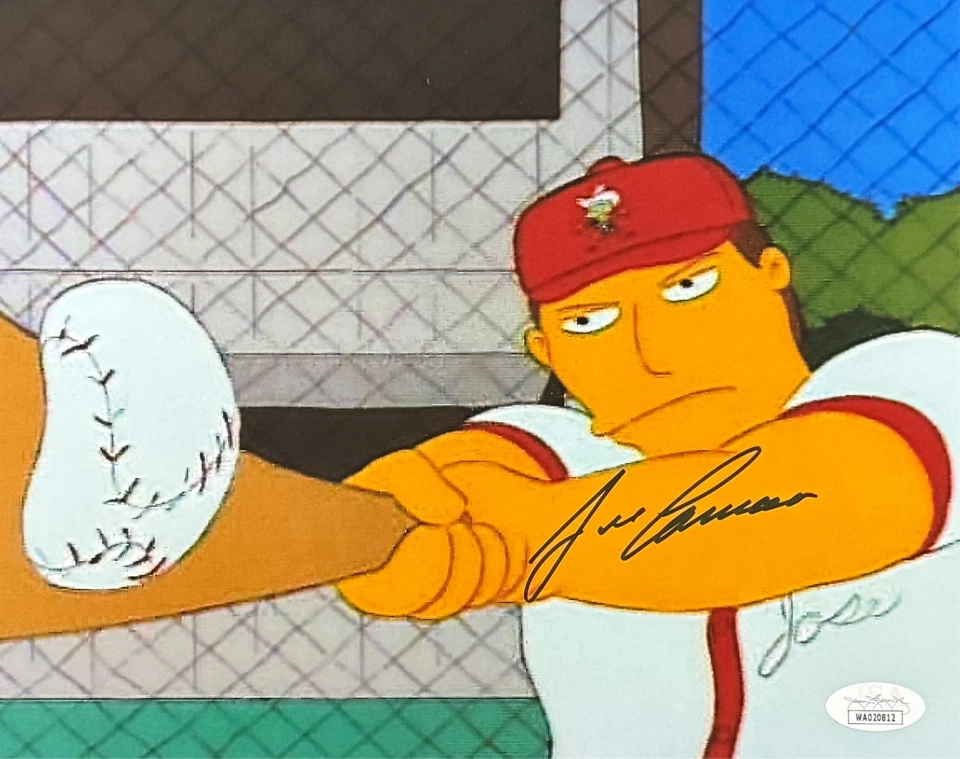 Jose Canseco Signed Autograph 8x10 Photo JSA Authenticated Simpsons #7 - Image 1 of 1