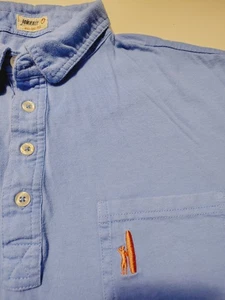 Camisa Polo Johnnie O Para Hombre Mediana Azul Claro Manga Corta Algodón  - Imagen 1 de 8