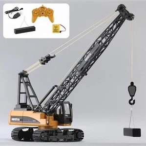 Camión grúa de construcción HUINA 572 15CH RC 1/14 torre excavadora modelo coche juguete - Imagen 1 de 9