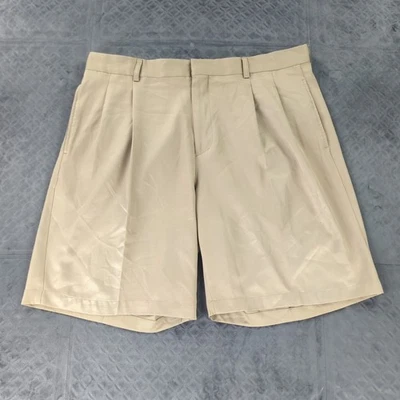 Pantalones Cortos de Golf Arnold Palmer Plisados Caqui 10" Entrepierna Rendimiento Hombres Talla 38 Foto 1 de 4