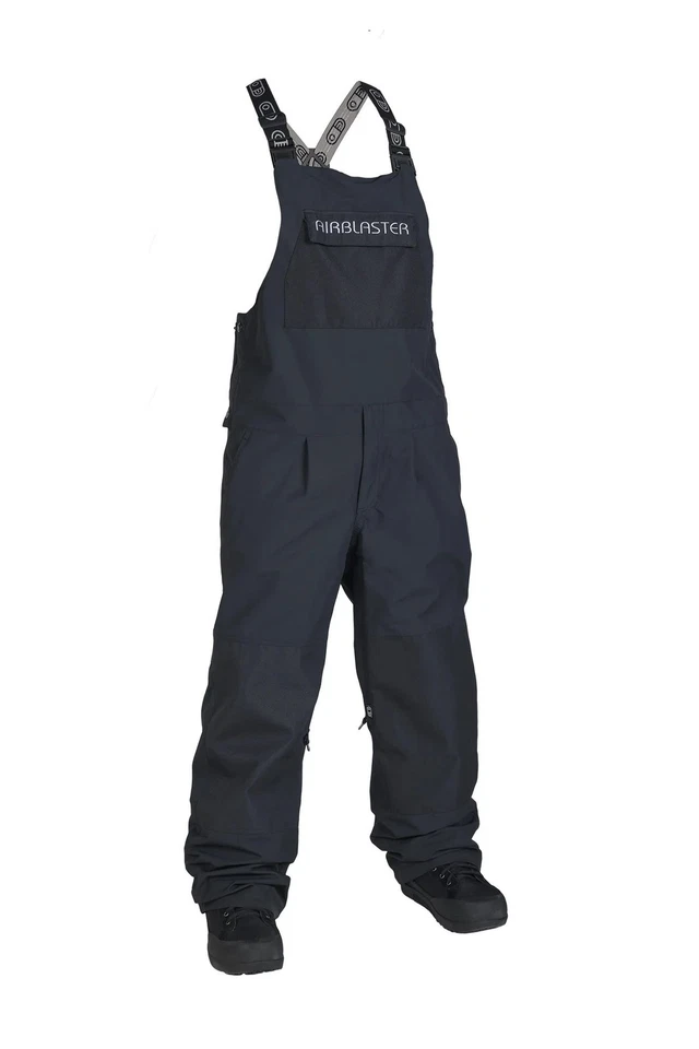 Calça de neve masculina Airblaster Freedom Bib, preta, grande - Imagem 1 de 1