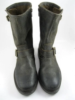 Allen Edmonds "AUSTIN" 男式皮革工程师/摩托车靴 7.5 D Husk (631N) — 第 1/4 张图片