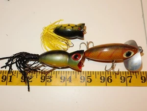 3 Vintage Atlantic Hula Popper Angelköder - Bild 1 von 1