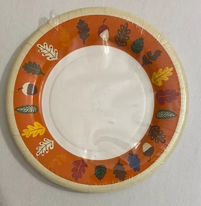 Thanksgiving Paper Plates Fall/Harvest 10-Pack/8” Sturdy NIP - Picture 1 of 2