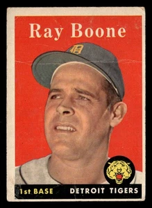 1958 Topps #185 Ray Boone - Foto 1 di 2
