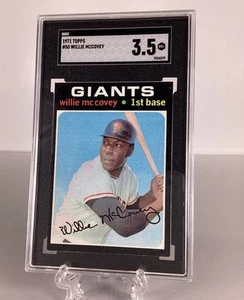 1971 Topps Willie McCOVEY #50 Giants Hof SGC 3,5 en muy buena condición Gigantes de San Francisco Salón de la fama - Imagen 1 de 10