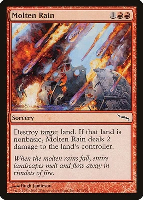 (3x) MOLTEN RAIN - Mirrodin – MTG Magic the Gathering Card - Common - Image 1 of 4