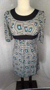 Y2K I.N. Girl Dress Multi-Color Geometric Dress Size 12 Or Women's SMALL - Picture 1 of 7