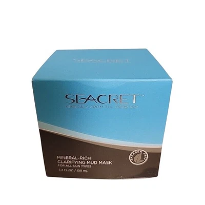 Máscara de lama clarificante rica em minerais Seacret 3,4 oz minerais do Mar Morto NOVA - Imagem 1 de 3