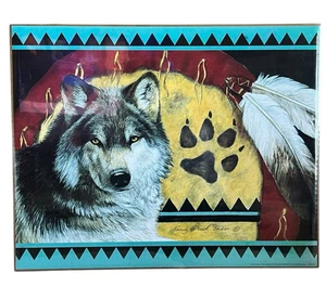 Wolf Southwestern N Wood Taber Poster Print NEW Sealed Leanin Tree 16x20 - Picture 1 of 3