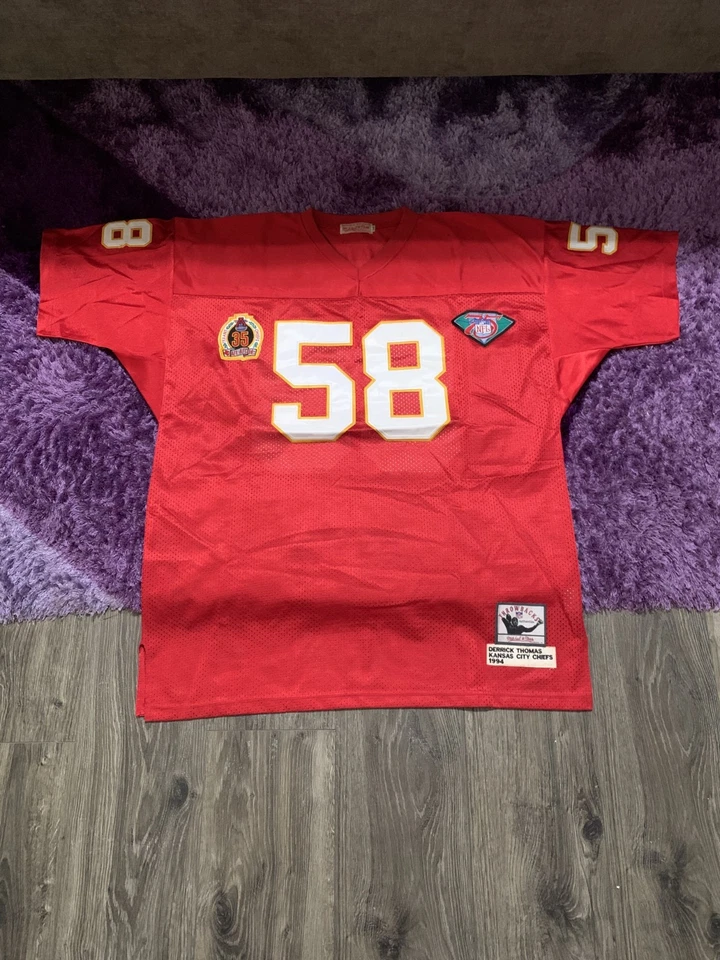 Derrick Thomas Mitchell & Ness 1994 Kansas City Chiefs Authentic Football Jersey - Image 1 of 4