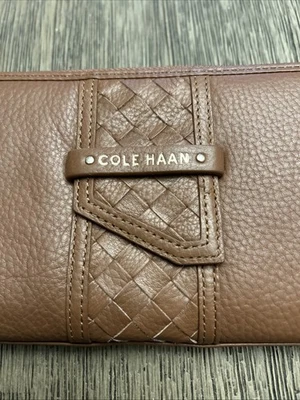 Cartera de cuero marrón Cole Haan Foto 1 de 4