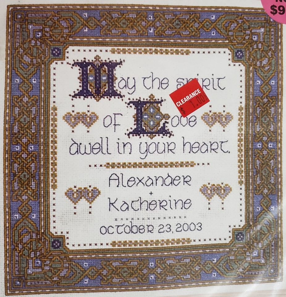 Design Works Joan Elliott Celta Boda Oración JAS-047 9982 Kit Punto de Cruz Foto 1 de 1