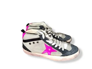 NUEVO EN CAJA $515 Golden Goose Star Mid Top Tenis Blanco Red de Hielo Rosa talla 6 B / 36 - Imagen 1 de 12
