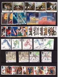 Great Britain GB 1991 used stamps 8 full sets selection - Picture 1 of 1