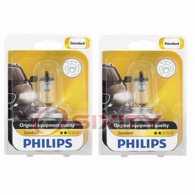 2 bombillas de faros de haz alto bajo Philips para Ford Aspire Courier EcoSport encendidas Foto 1 de 4
