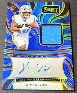 2024 Panini Select Blue /75 Prizm RPA Kimani Vidal Rookie Patch Auto RC #KSM-KVL - Picture 1 of 2