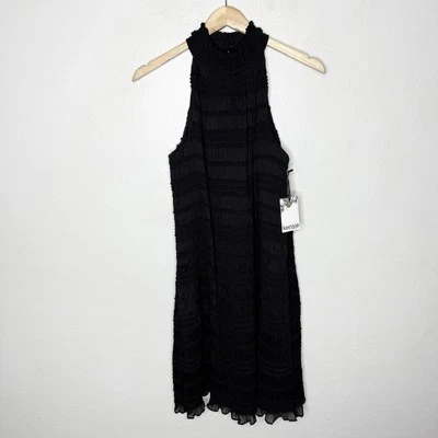 Nuevo Vestido Kensie Smock Tejido Negro Halter Cuello Cambio Sin Mangas Para Mujer’s 6 Foto 1 de 4