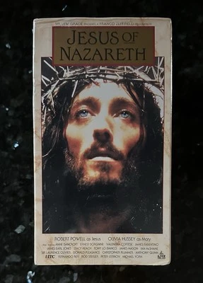 Jesus Of Nazareth VHS 3 Tape Set Sealed Brand New With Star Studded Cast - Image 1 of 4