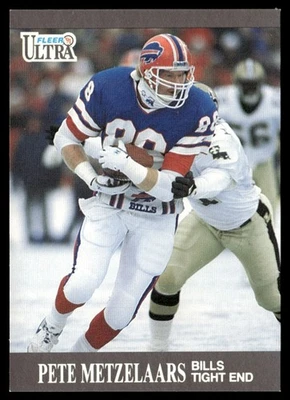 1991 Ultra Pete Metzelaars Buffalo Bills #3 - Image 1 of 2