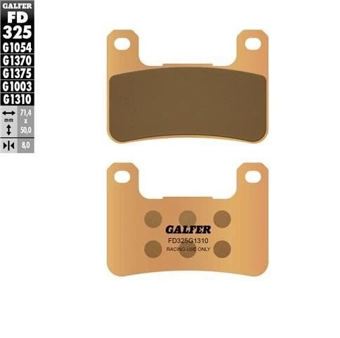 Galfer Sintered Race Front Brake Pads Suzuki GSXR600 2008-2010 - Image 1 of 1