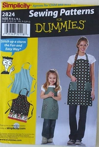 Simplicity 2824 Misses Girls APRONS For Dummies Sewing Pattern Sz 3-8/10-20 - Picture 1 of 1